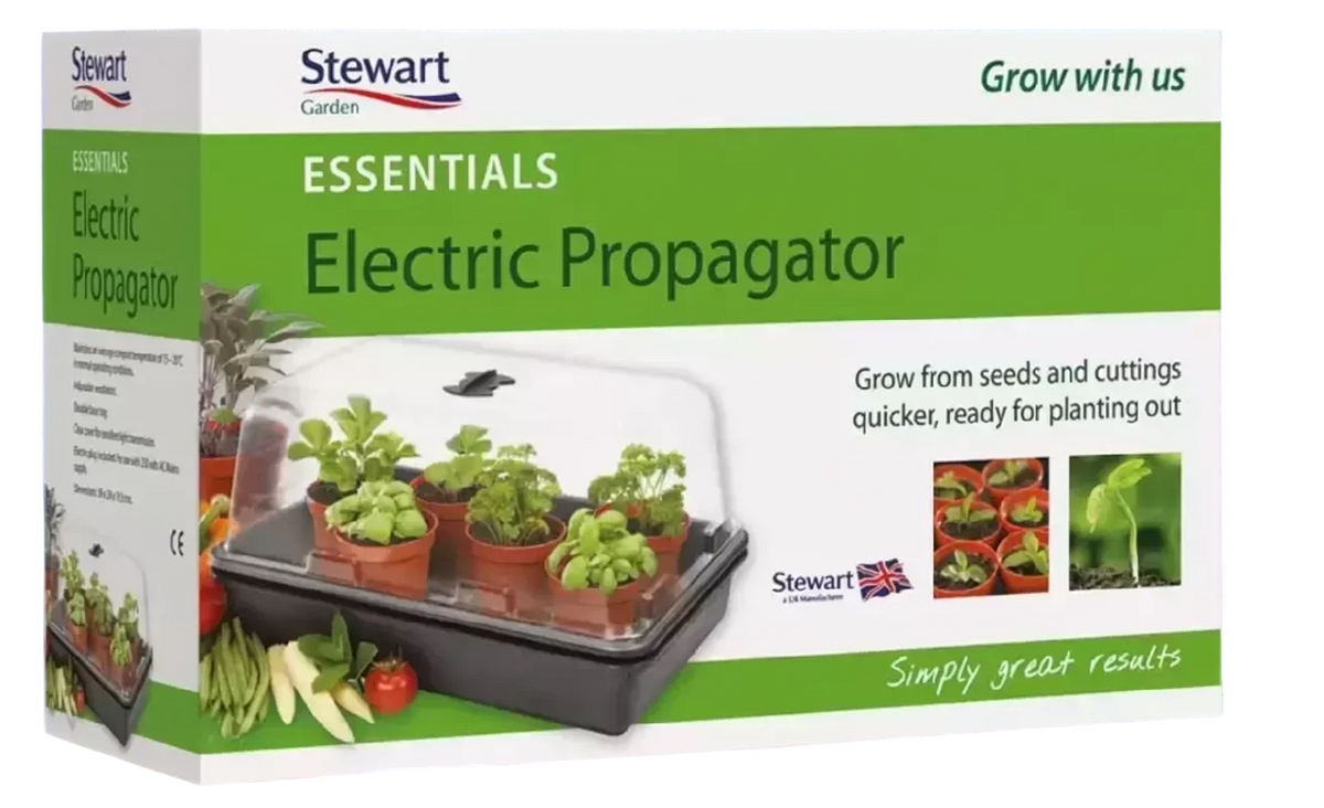 Stewart Essentials electric propagator mushroom incubator box on a transparent background